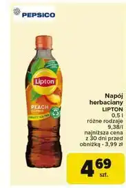 Carrefour Napój peach Lipton Ice Tea oferta
