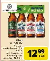 Carrefour Zestaw piw: pilzner + niefiltrowane jasne pełne bezalkoholowe Miłosław oferta
