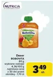 Carrefour Mus morele z jabłkiem i gruszką Bobovita oferta