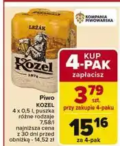 Carrefour Piwo Kozel Lezak oferta
