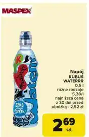 Carrefour Woda truskawkowa Kubuś Waterrr oferta