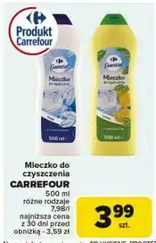 Carrefour Mleczko do czyszczenia fresh Carrefour Essential oferta