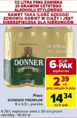 Carrefour Piwo DONNER PREMIUM oferta