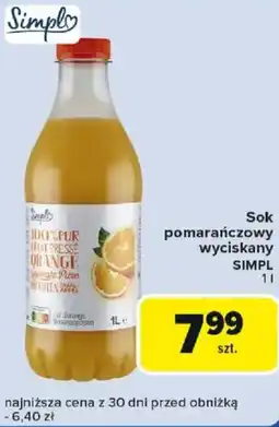 Carrefour Simply pomarańczowy wyciskany SIMPL oferta