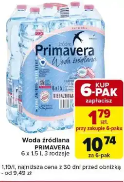 Carrefour Woda źródlana PRIMAVERA oferta