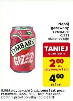 Carrefour Napój gazowany TYMBARK oferta
