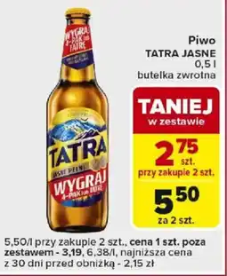 Carrefour Piwo TATRA JASNE oferta