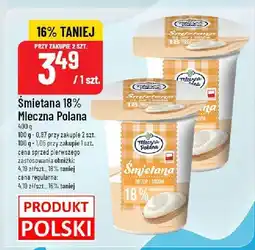 Polomarket Śmietana 18% Mleczna Polana oferta