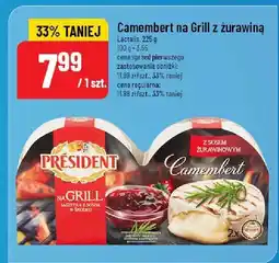 Polomarket Ser camembert na grill z żurawiną President oferta