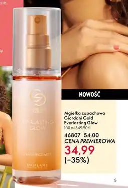 Oriflame Mgiełka zapachowa Giordani Gold oferta