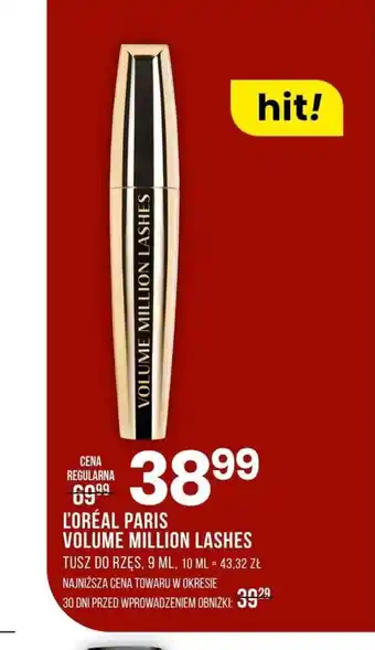 Drogerie Natura Tusz do rzęs L'Oréal Paris oferta