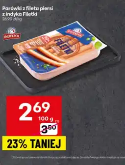 Delikatesy Centrum Parówki Indykpol oferta