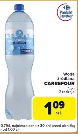 Carrefour Express Woda źródlana Carrefour oferta