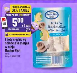 Polomarket Filety śledziowe solone a'la matjas w oleju Master Fish oferta