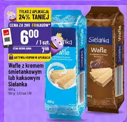 Polomarket Wafle z kremem śmietankowym lub kakaowym Sielanka oferta