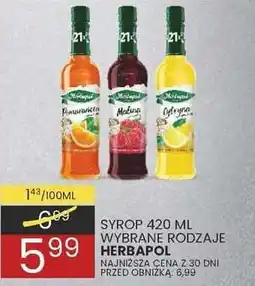 Wafelek Syrop Herbapol pomarańczowy 420 ml oferta