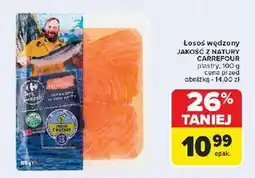 Carrefour Łosoś atlantycki wędzony Carrefour Targ Świeżości oferta