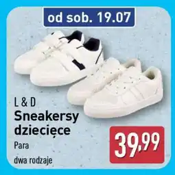 ALDI L & D Sneakersy dziecięce oferta