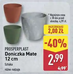 ALDI PROSPERPLAST Doniczka Mate 12 cm oferta