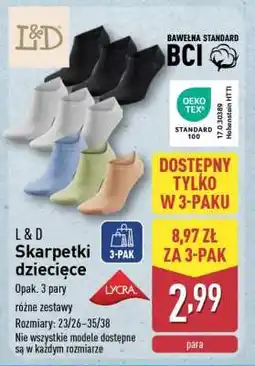 ALDI L&D Skarpetki dziecięce oferta