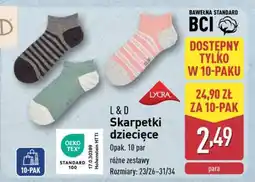 ALDI L&D Skarpetki dziecięce oferta