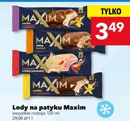 Lewiatan Lody na patyku Maxim różne rodzaje oferta
