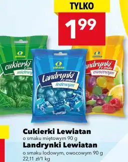 Lewiatan Cukierki Lewiatan miętowe/landrynki lodowe, owocowe oferta