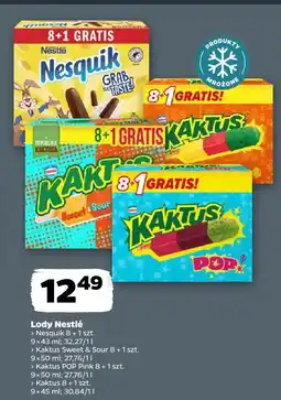 Netto Lody Nestlé Nesquik oferta