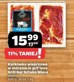 Netto Karkówka wieprzowa w marynacie grillowe Grill Bar Sztuka Mięsa oferta