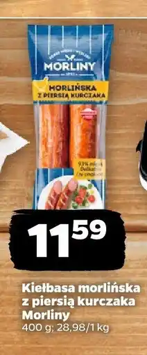 Netto Kiełbasa morlińska z piersią kurczaka Morliny oferta