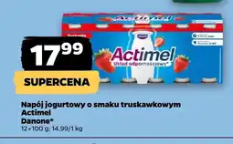 Netto Napój jogurtowy o smaku truskawkowym Actimel Danone oferta