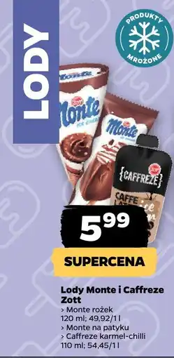 Netto Lody Monte i Caffreze Zott oferta