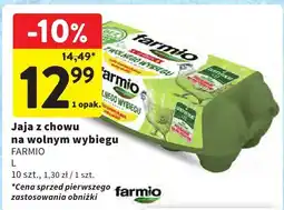 Intermarche Jaja z chowu na wolnym wybiegu FARMIO oferta