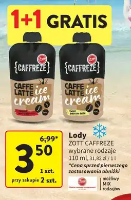 Intermarche Lody CAFFREZE Caffe Latte Ice Cream oferta