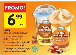 Intermarche Lody KORAL KOKTAJLOWE wybrane rodzaje oferta