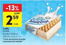 Intermarche Lody KORAL Kostka Śnieżna oferta