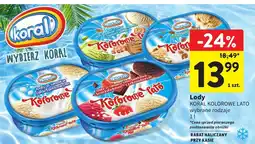 Intermarche Lody KORAL KOLOROWE LATO wybrane rodzaje oferta