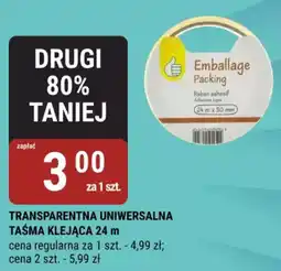 bi1 TRANSPARENTNA UNIWERSALNA TAŚMA KLEJĄCA 24 m oferta