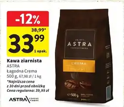 Intermarche Kawa ziarnista Astra Łagodna Crema oferta