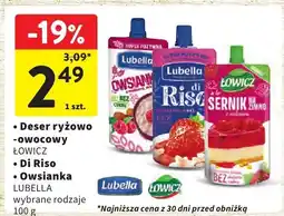 Intermarche Deser ryżowo-owocowy Łowicz/Di Riso/Owsianka Lubella Łowicz/Lubella oferta