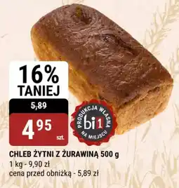 bi1 CHLEB ŻYTNI Z ŻURAWINĄ oferta