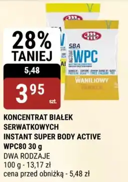 bi1 KONCENTRAT BIAŁEK SERWATKOWYCH CONTAIN INSTANT SUPER BODY ACTIVE WPC80 oferta
