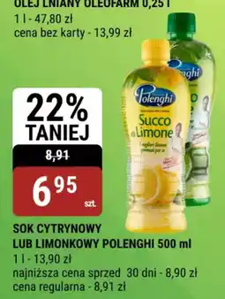 bi1 SOK CYTRYNOWY LUB LIMONKOWY POLENGHI oferta
