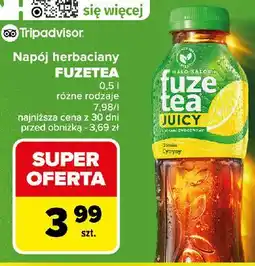 Carrefour Napój black ice tea lemon lemongrass Fuzetea oferta