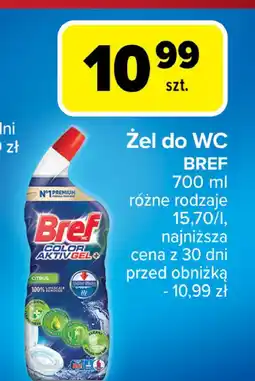 Carrefour Żel do wc citrus Bref Excellence Gel Color Aktiv oferta
