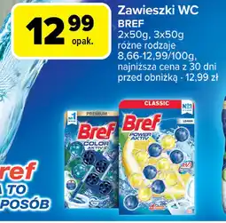 Carrefour Zawieszka do wc morski (chlorowy) Bref Color Aktiv (Wcześniej Blue Active) oferta
