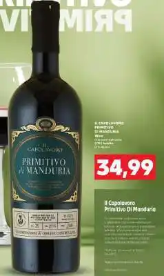 Kaufland IL CAPOLAVORO PRIMITIVO DI MANDURIA oferta