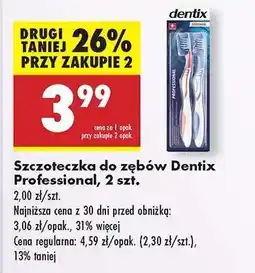 Biedronka Szczoteczka do zębów Dentix Professional, 2 szt oferta