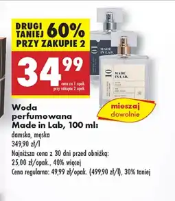 Biedronka Woda perfumowana męska Made in lab oferta