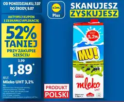 Lidl Mleko MU! oferta